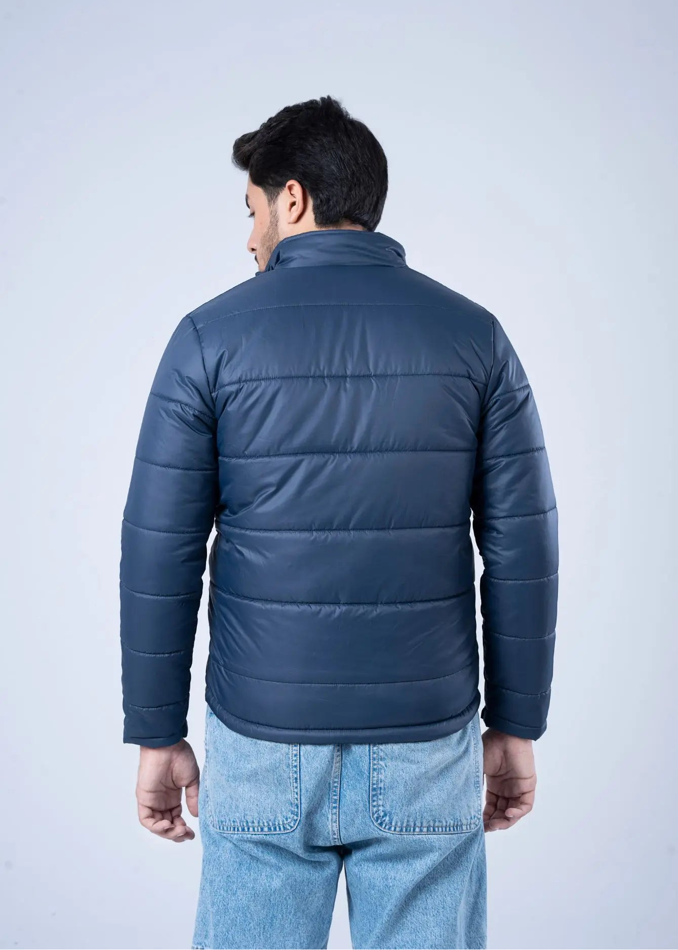 BUBBLE/QUILTED JACKET F/SLV NAVY - GTS-6390