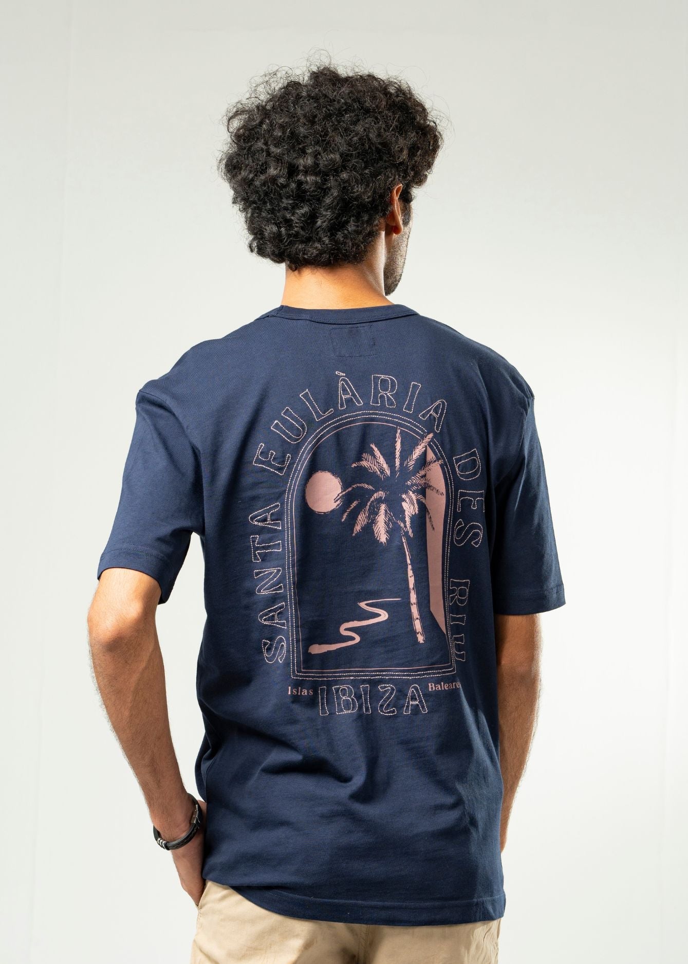 Picture of GTS-B4233 T SHIRT ROUND NECK H/SLV NAVY BLUE - Chenone Official - Online Shopping