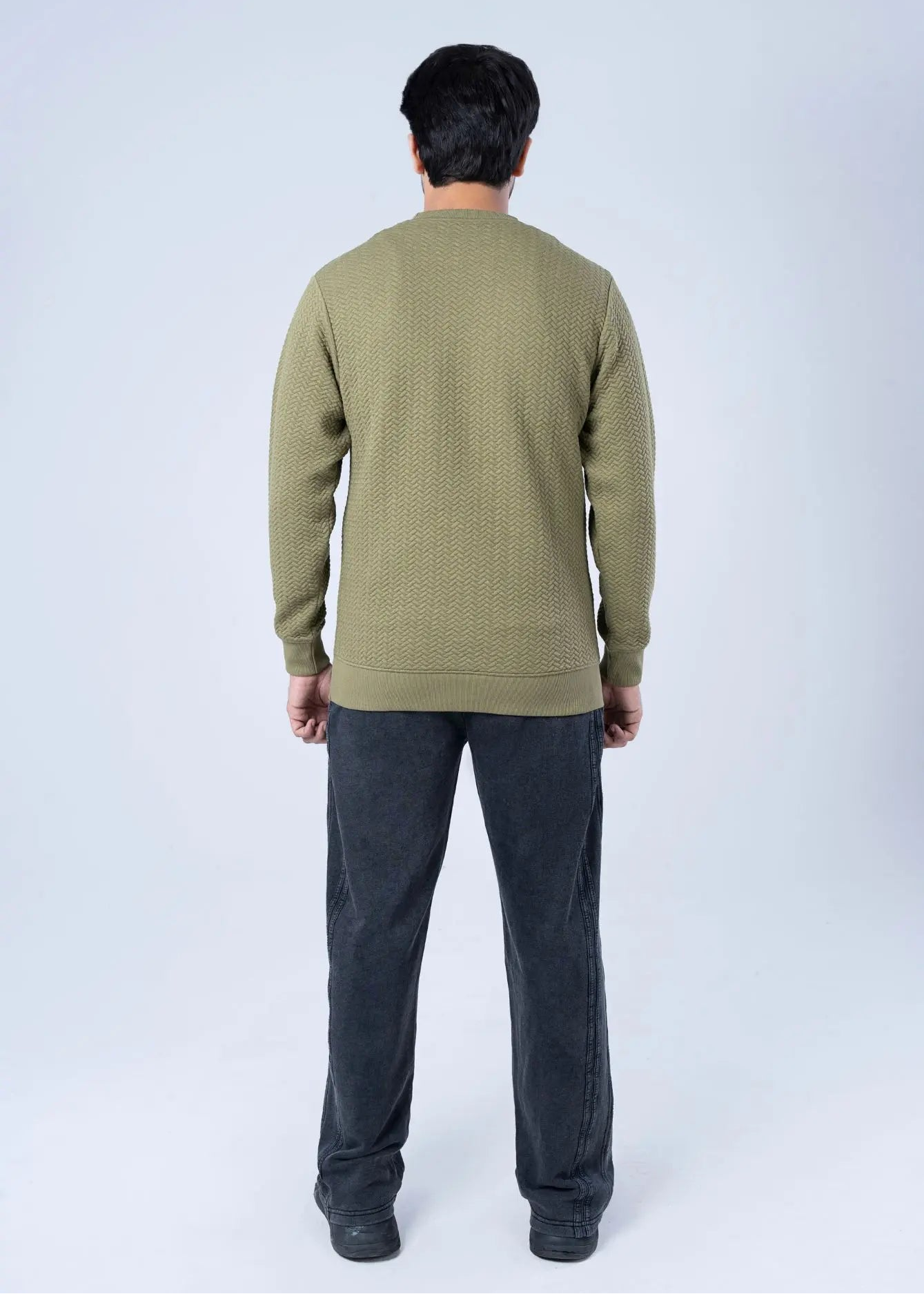SWEATSHIRT OLIVE - GTS-B4281