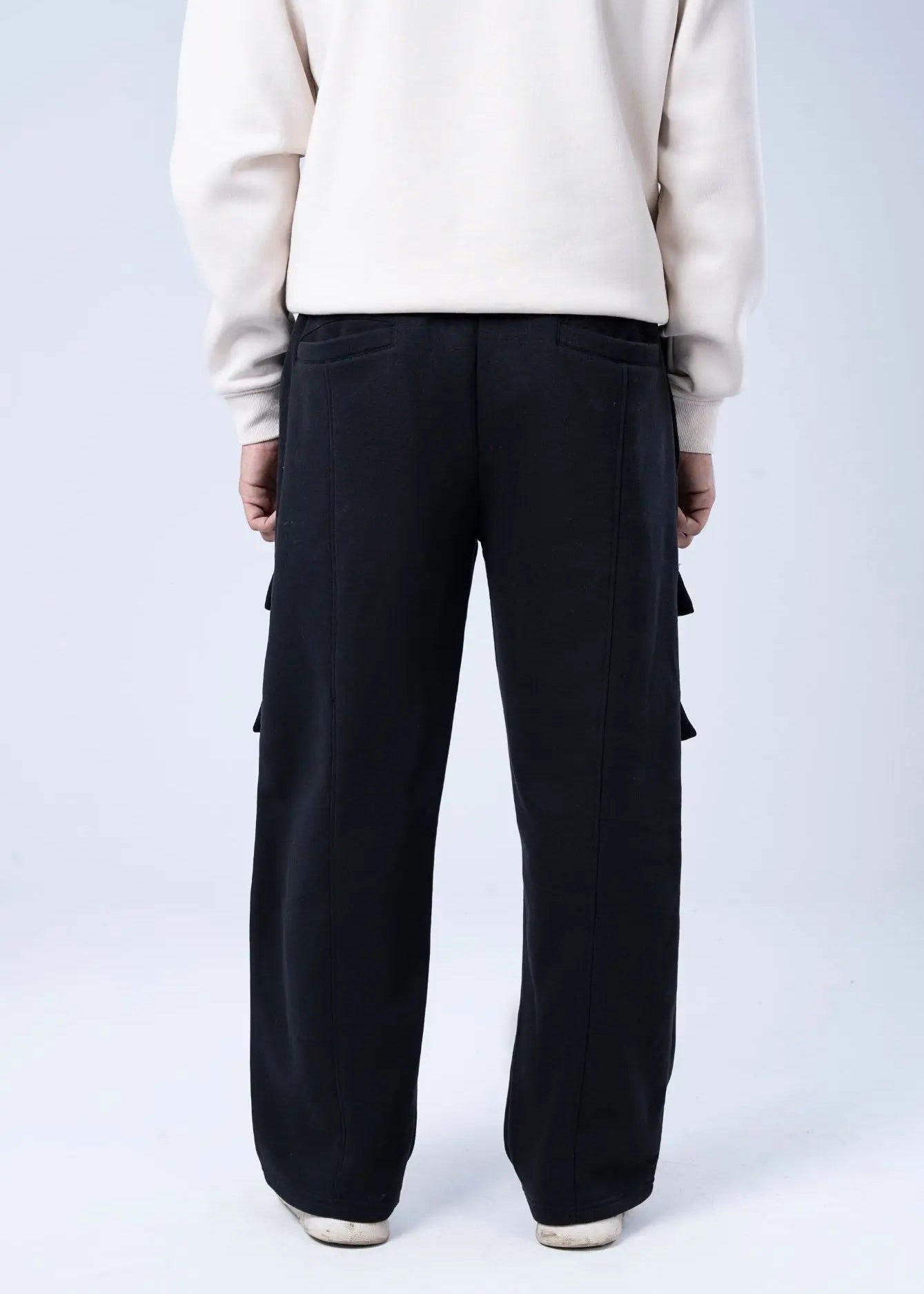PULL ON TROUSER KNITTED BLACK - GTS-B4321
