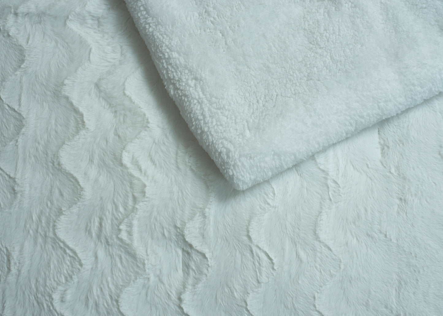 3 PCS RABBIT FUR COMFORTER-26 SET IVORY