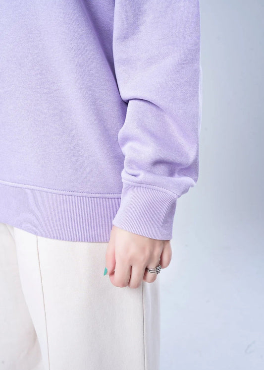 SWEATSHIRT KNITTED LILAC - LDS-A1782