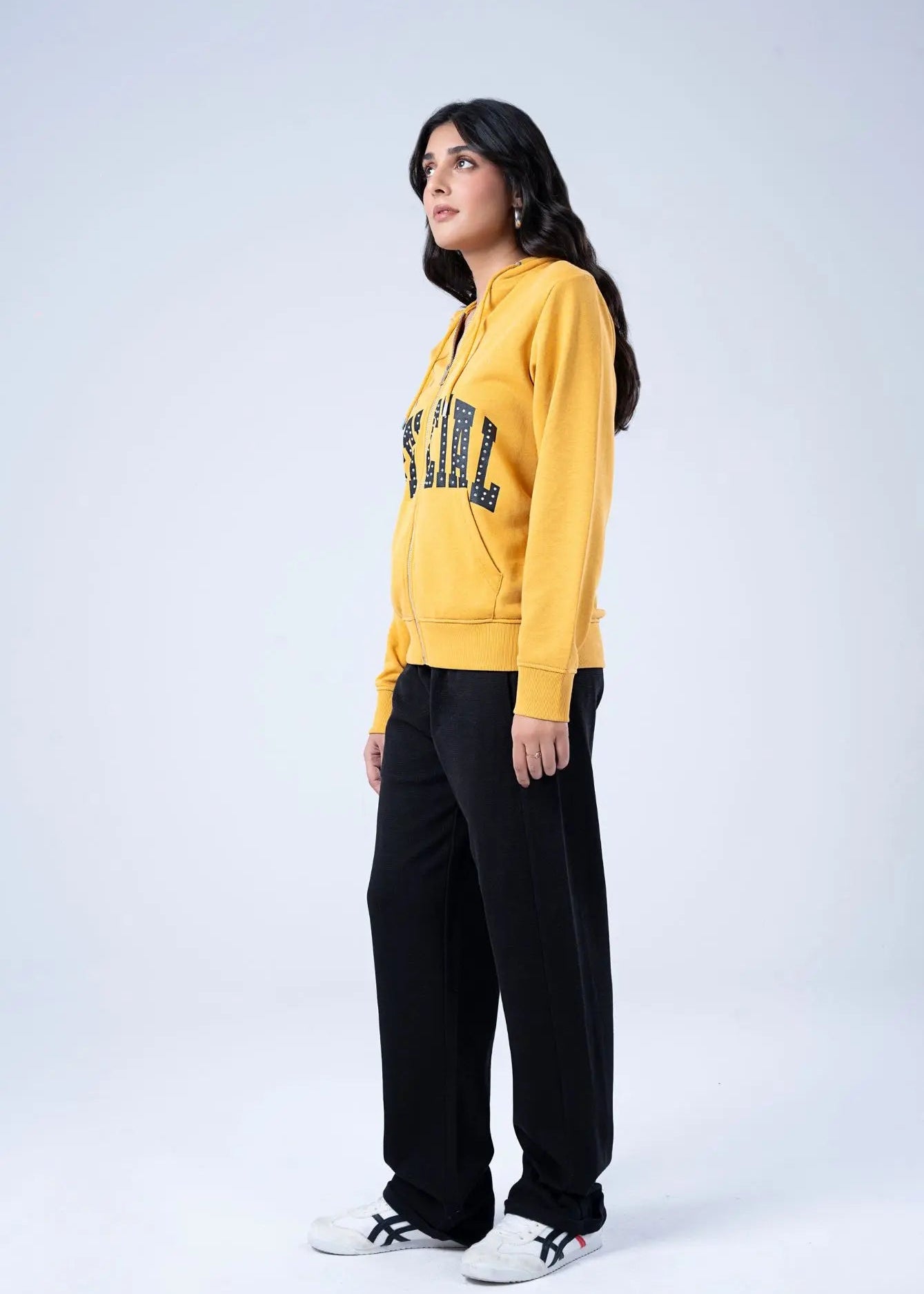 PULL OVER HOODIE MUD YELLOW - LDS-A1787