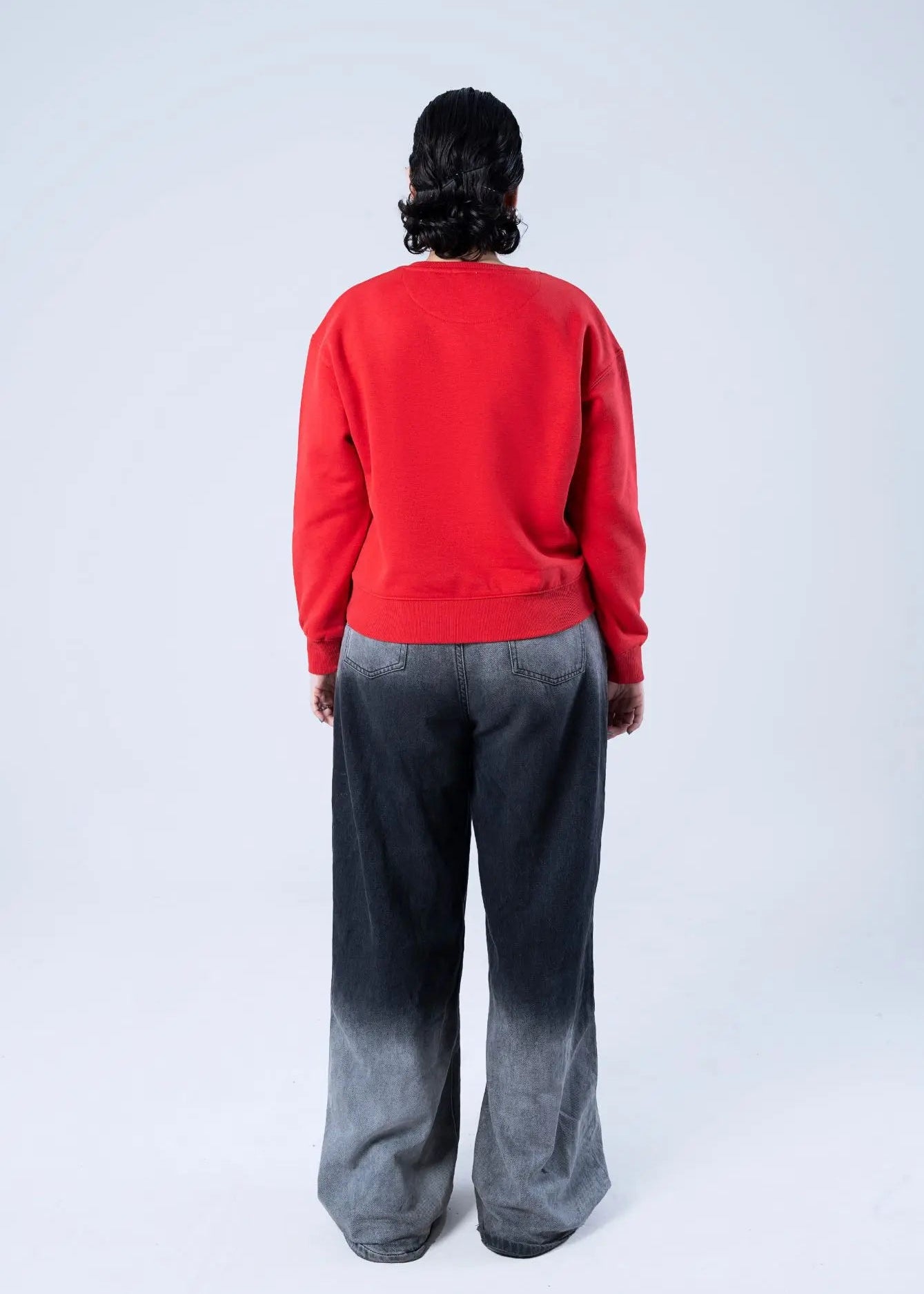 SWEAT SHIRT KNITTED RED - LDS-A1786