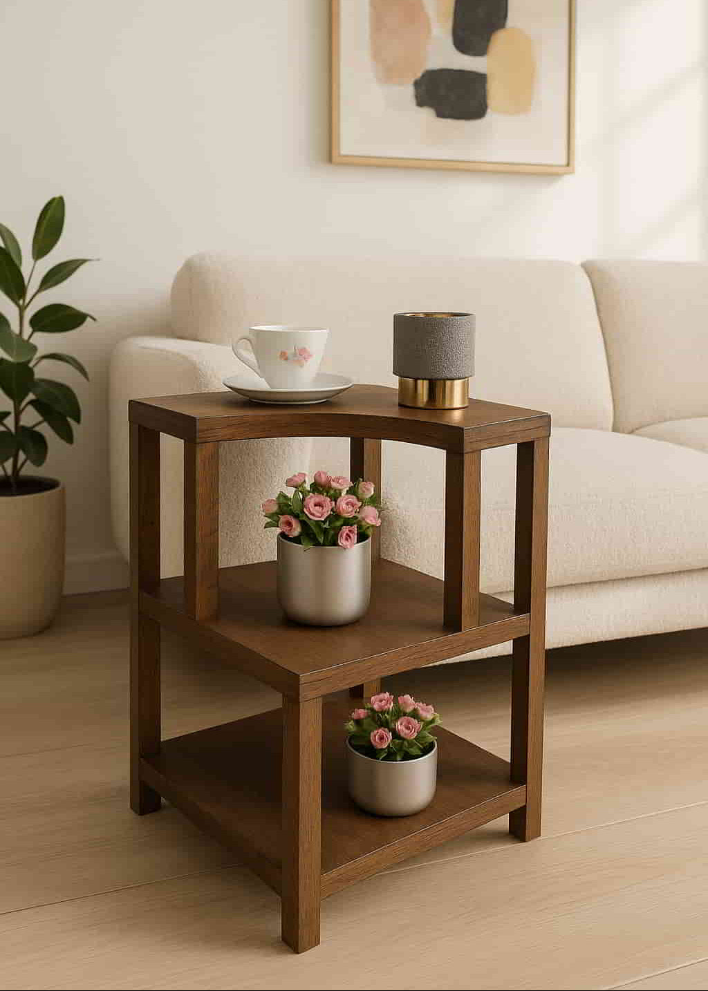 Picture of MOHAGONY CORNER TABLE - Chenone Official - Online Shopping
