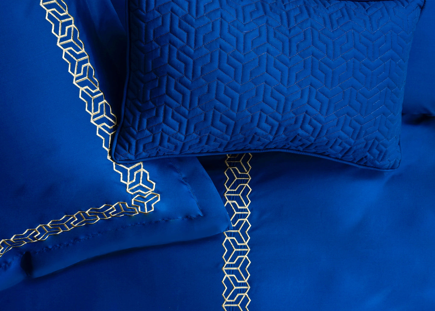 7 PCS DUVET COVER SET COBALT (WP-SL)