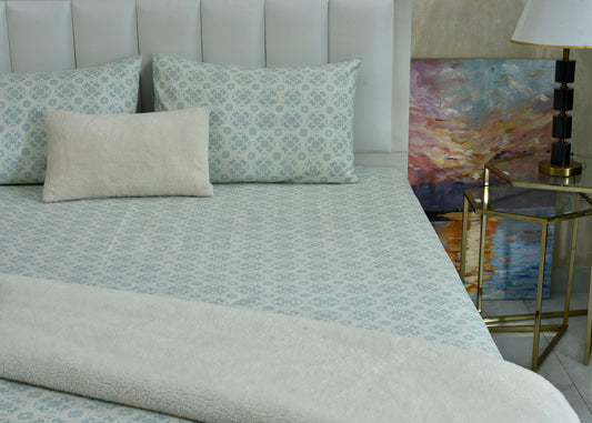 BED SHEET SHEET VERSION ICE BLUE-25N