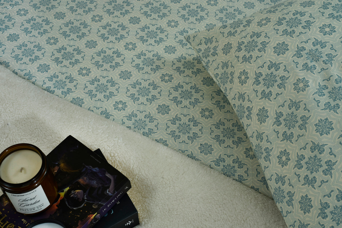 BED SHEET SHEET VERSION ICE BLUE-25N