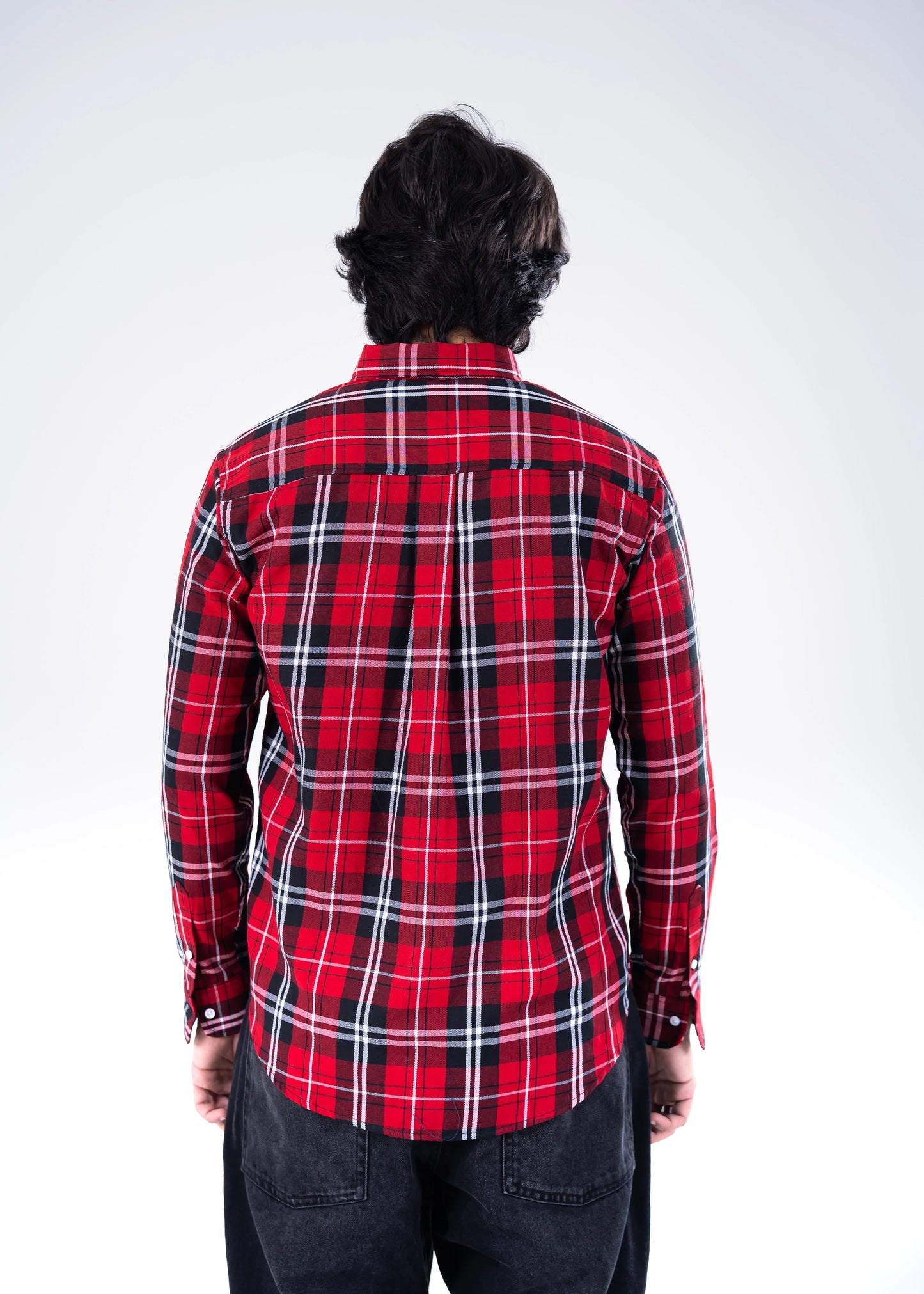 CASUAL SHIRT RED CHECK GTS-6467