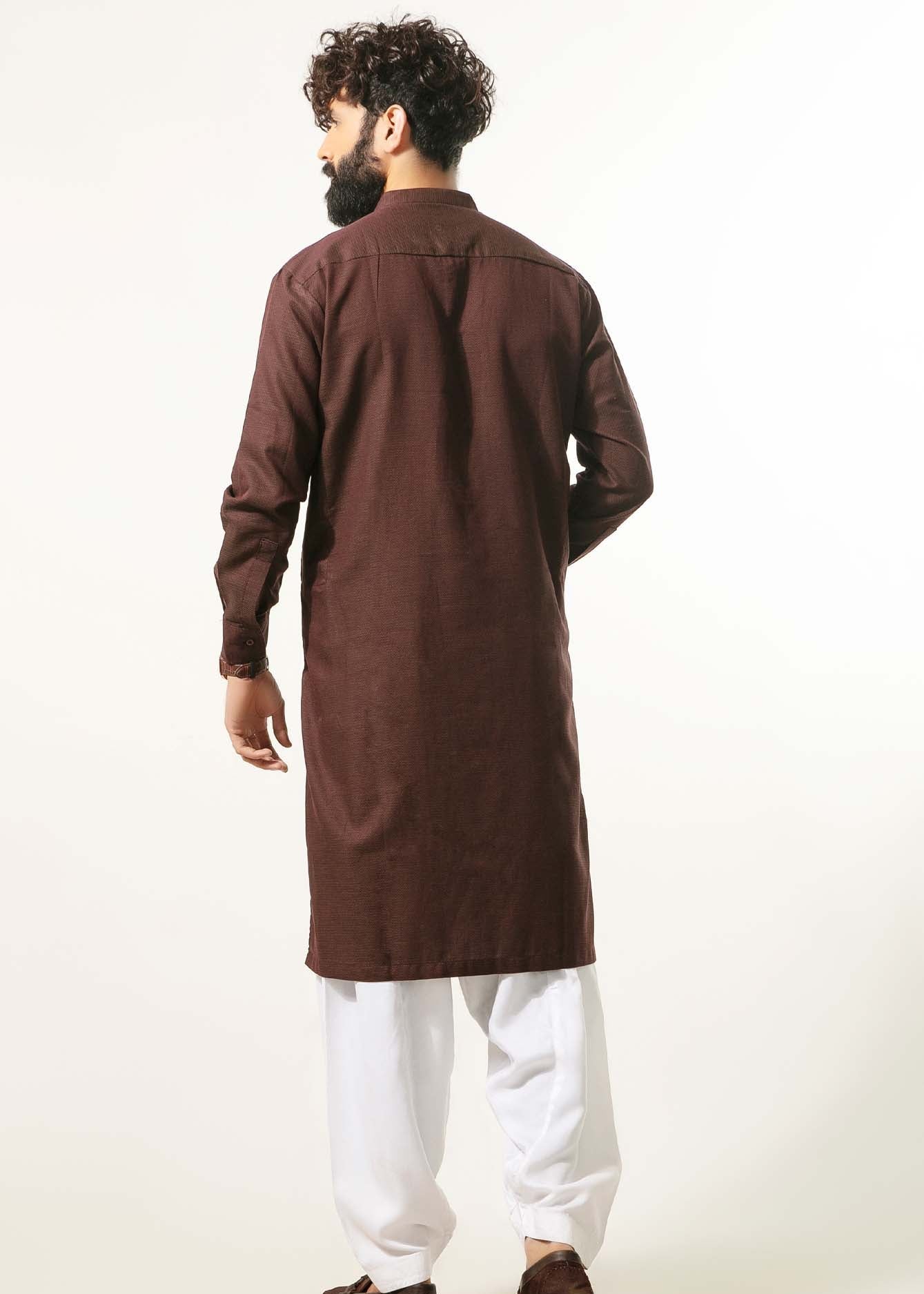 Picture of GTS-6342 FASHION KURTA BROWN - Chenone Official - Online Shopping