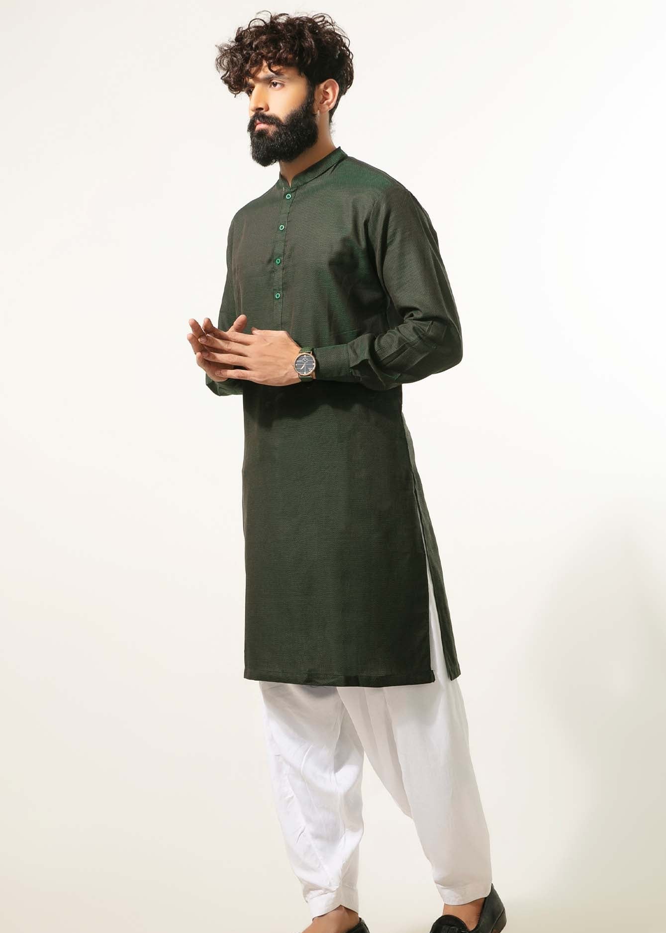 Picture of GTS-6342 FASHION KURTA D/GREEN - Chenone Official - Online Shopping