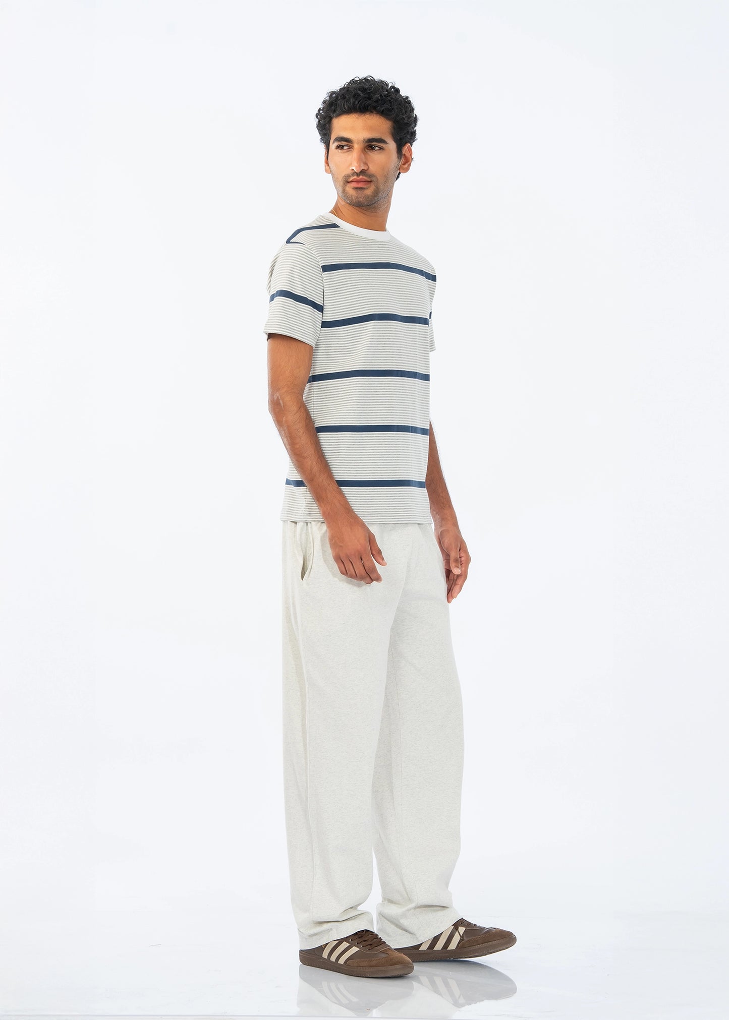 NIGHT SUIT GREY STRIPES - GTS-B4363