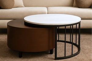Boucle fabric sofa with padded back and seat cushions, rounded silhouette, and legs