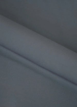 Women's winter grey wash-and-wear fabric in smooth, slightly draped close-up