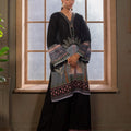 2 PCS SUIT BLACK PRINTED LDS-7168
