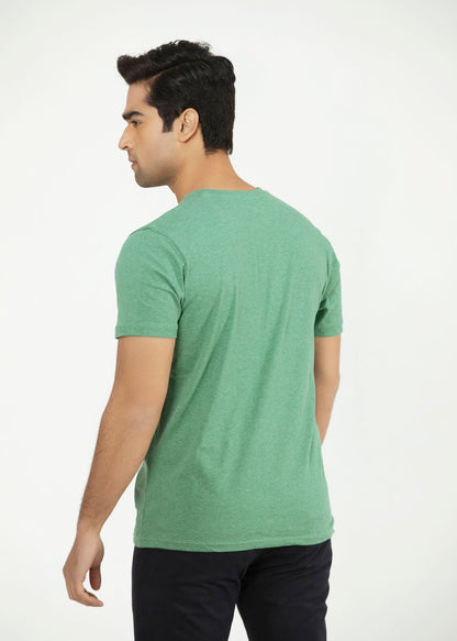 Picture of GTS-B4051-24 T-SHIRT H/SLV GREEN MARL - Chenone Official - Online Shopping