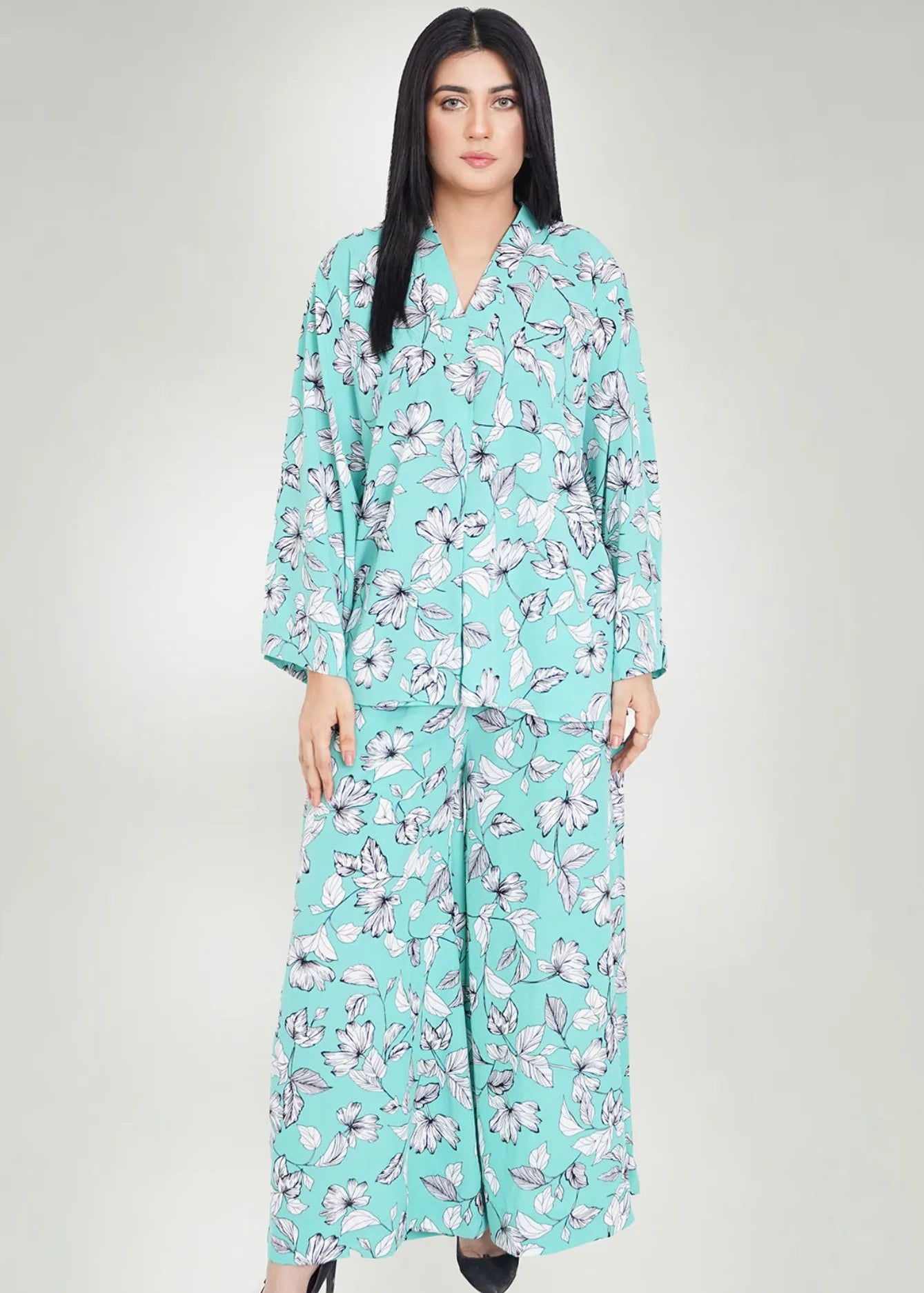 CO-ORD SET TURQUOISE - LDS-6883