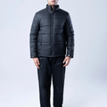 BUBBLE/QUILTED JACKET F/SLV BLACK - GTS-6390