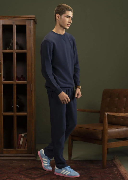 PULL ON TROUSER KNITTED NAVY - GTS-B4282