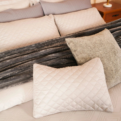 7 PCS DUVET COVER SET SILVER-25N