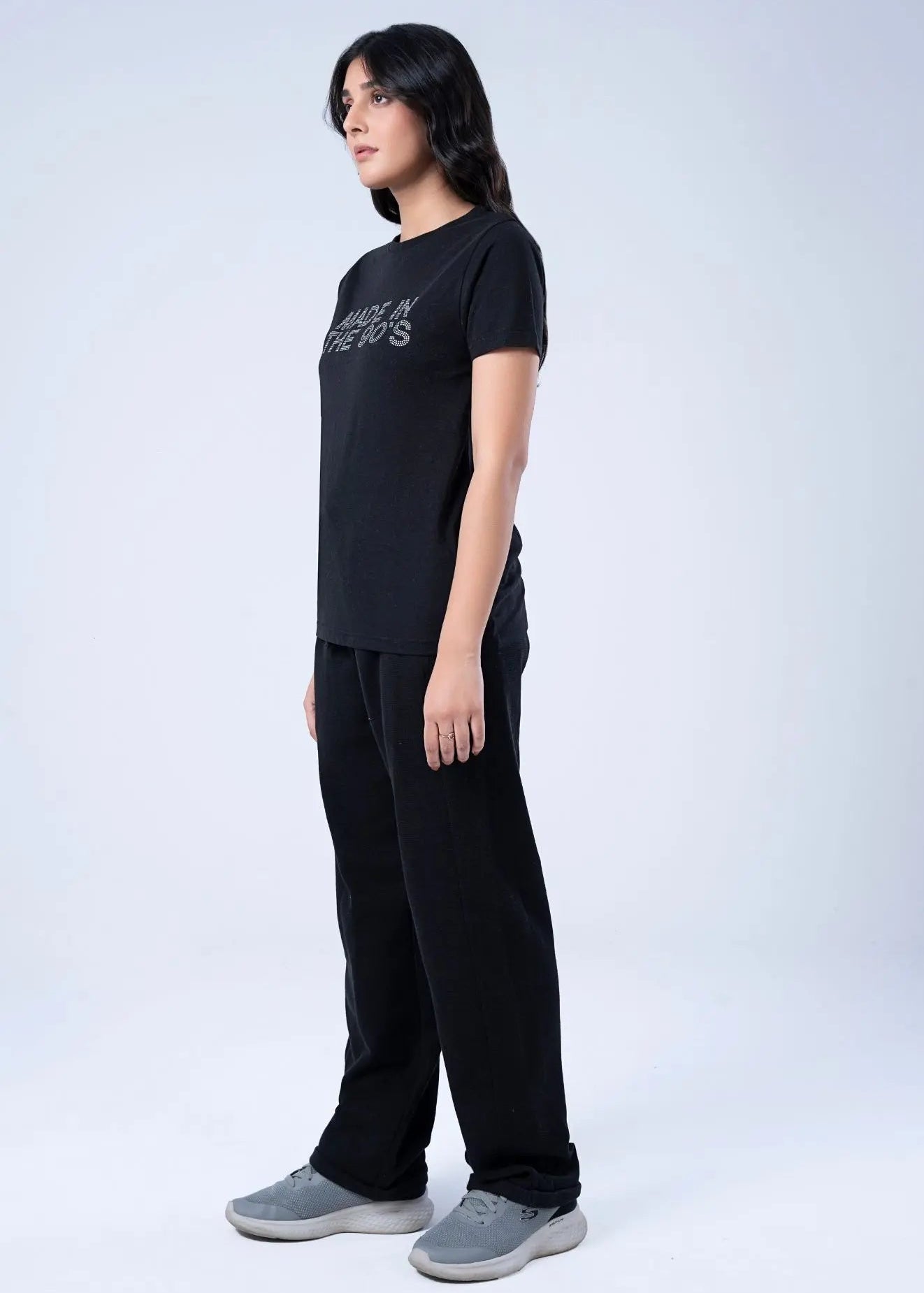 KNITTED TOP BLACK - LDS-A1793