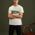 T-SHIRT OFF WHITE GREEN ART - GTS-B3906