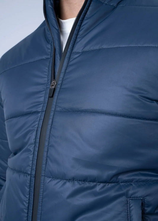 BUBBLE/QUILTED JACKET F/SLV NAVY - GTS-6390