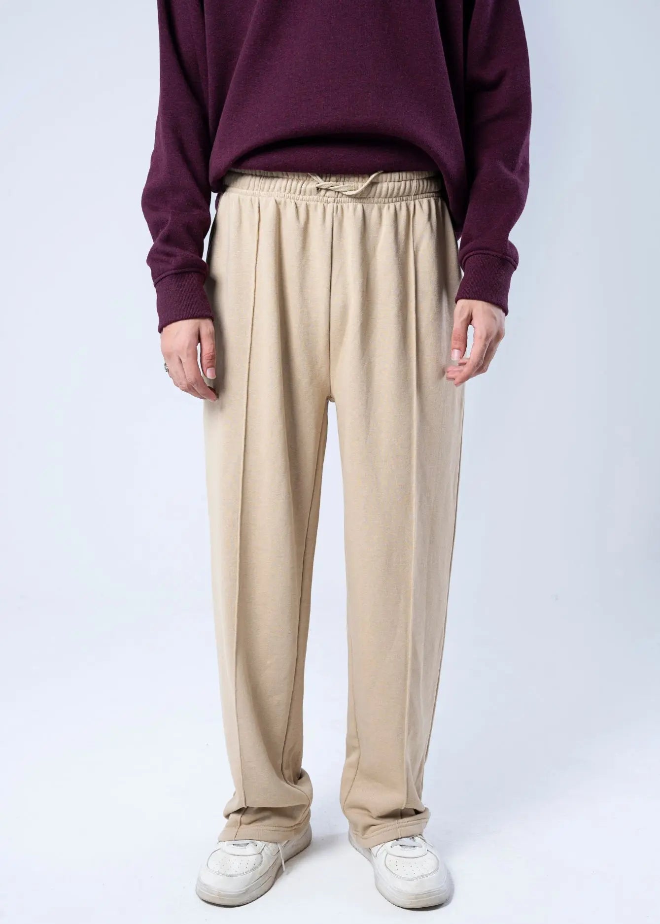 PULL ON TROUSER KNITTED KHAKI - GTS-B6473