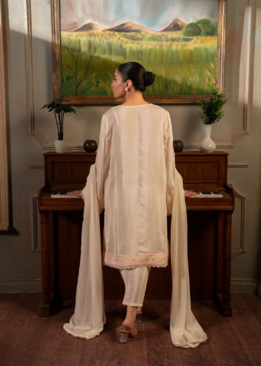 LDS-7186 3PCS SUIT OFF WHITE