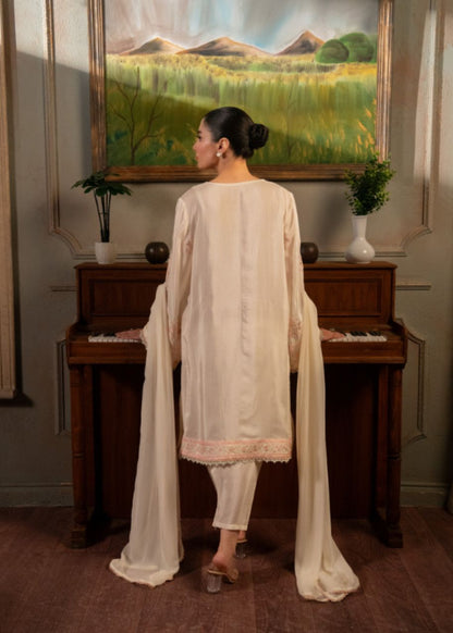 LDS-7186 3PCS SUIT OFF WHITE