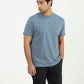 Picture of GTS-B4051-24 T-SHIRT H/SLV BLUE MARL - Chenone Official - Online Shopping