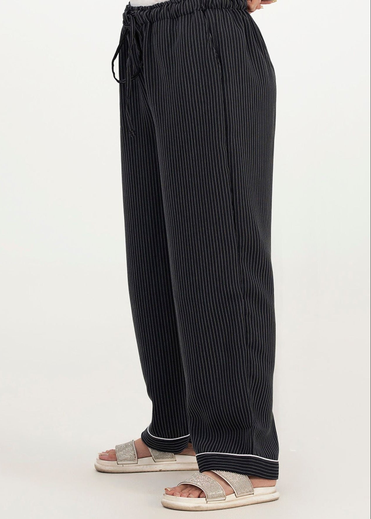 Picture of LT-1108 BLACK STRIPES TROUSER - Chenone Official - Online Shopping
