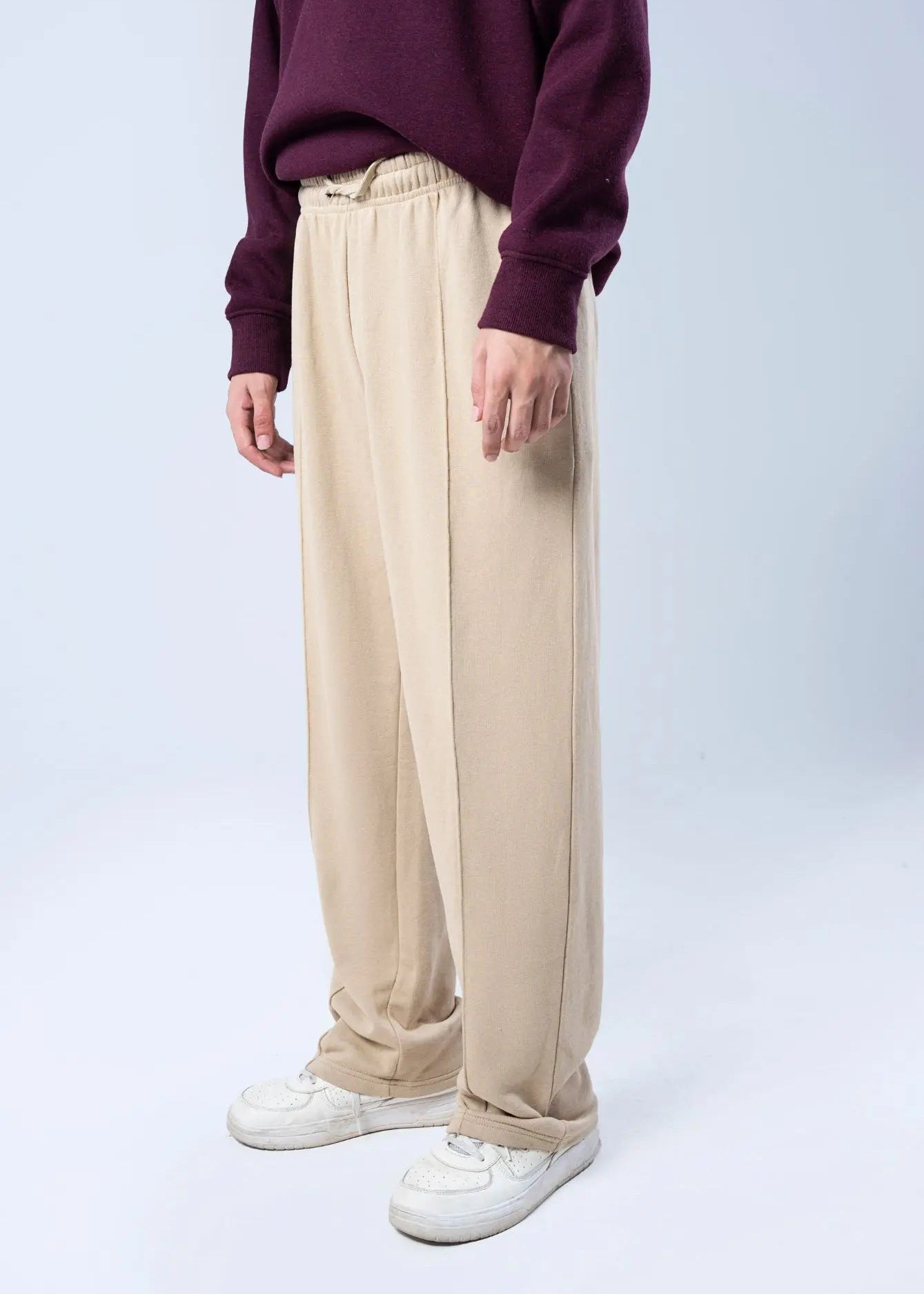 PULL ON TROUSER KNITTED KHAKI - GTS-B6473