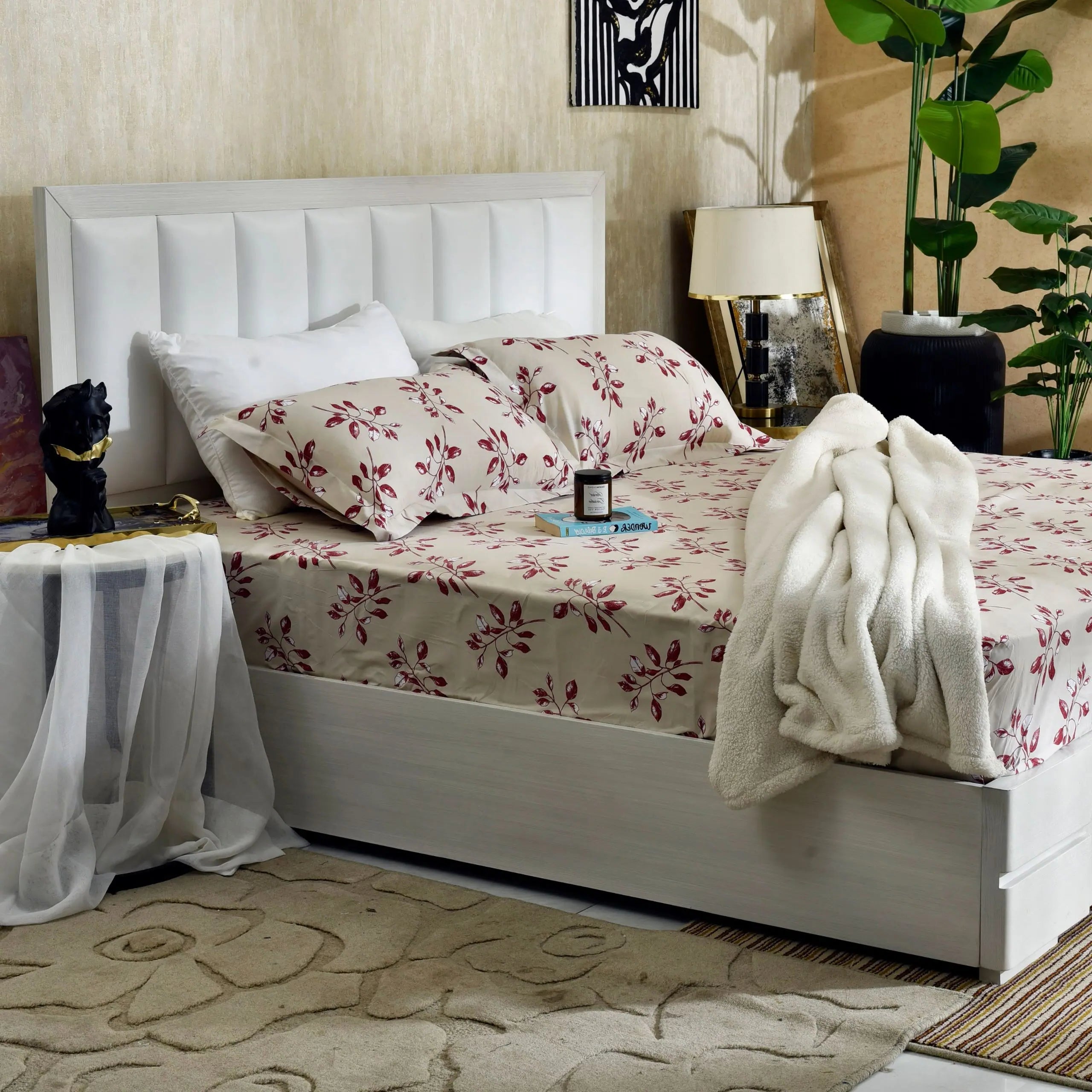 Bed Sheet Sheet Version Cherry | ChenOne Home Textile