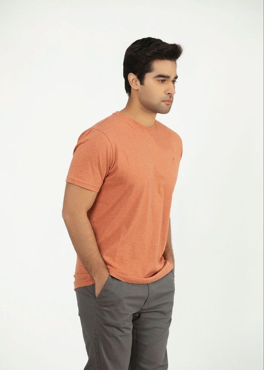 Picture of GTS-B4051-24 T-SHIRT H/SLV ORANGE MARL - Chenone Official - Online Shopping