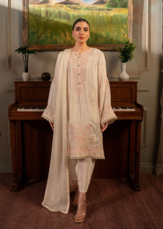 LDS-7186 3PCS SUIT OFF WHITE