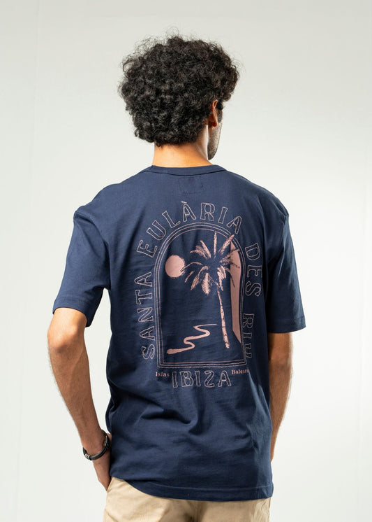 Picture of GTS-B4233 T SHIRT ROUND NECK H/SLV NAVY BLUE - Chenone Official - Online Shopping