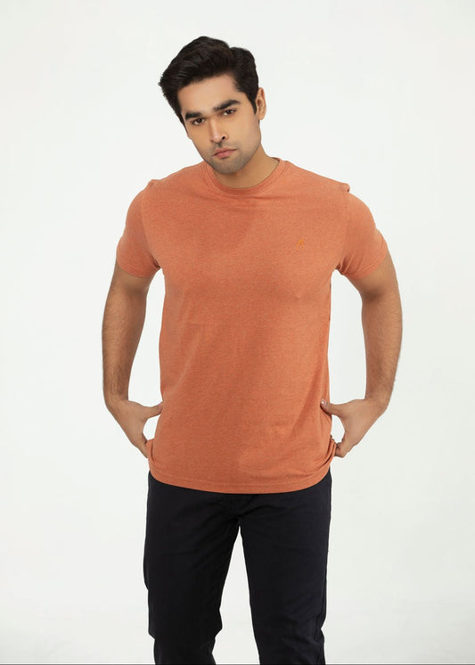 Picture of GTS-B4051-24 T-SHIRT H/SLV ORANGE MARL - Chenone Official - Online Shopping