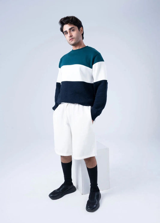 KNITTED CASUAL SHORT STONE - GTS-B4325