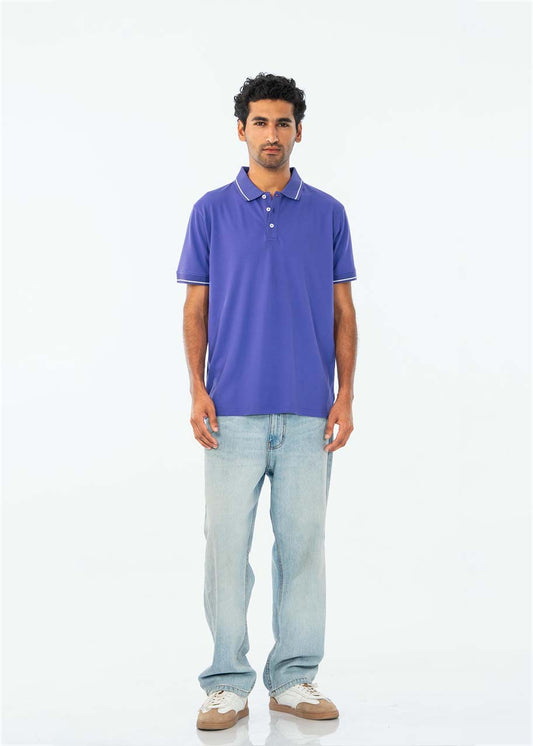 POLO SHIRT PIQUE PURPLE - GTS-B4334