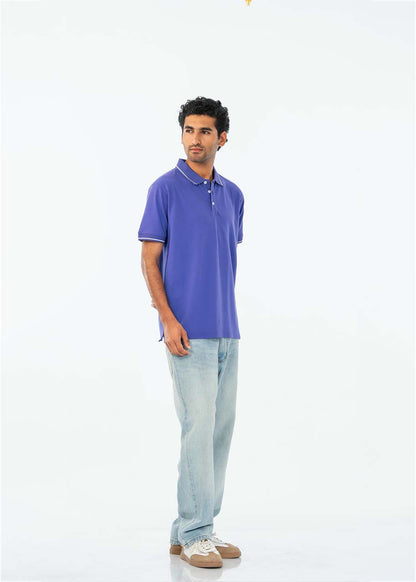 POLO SHIRT PIQUE PURPLE - GTS-B4334
