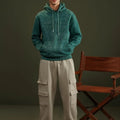 PULL OVER HOODIE TEAL - GTS-B4294