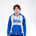 PULL OVER HOODIE KNITTED NAVY & GREY - GTS-B4295