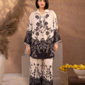 CO-ORD SET BLACK AND WHITE PRINTED LDS-7172