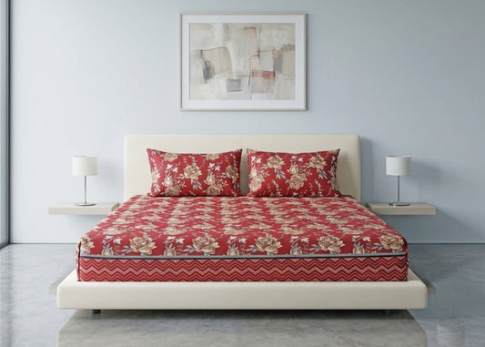 COTTON BED SHEET SET KING D14