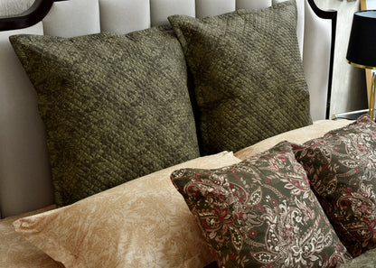 EUROSHAM COVER QUILTED OLIVE-26-SL