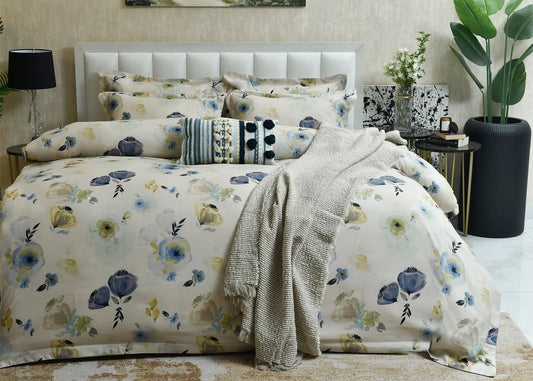 QUILT COVER BLUE GARDEN-26N