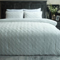 3 PCS RABBIT FUR COMFORTER-26 SET IVORY