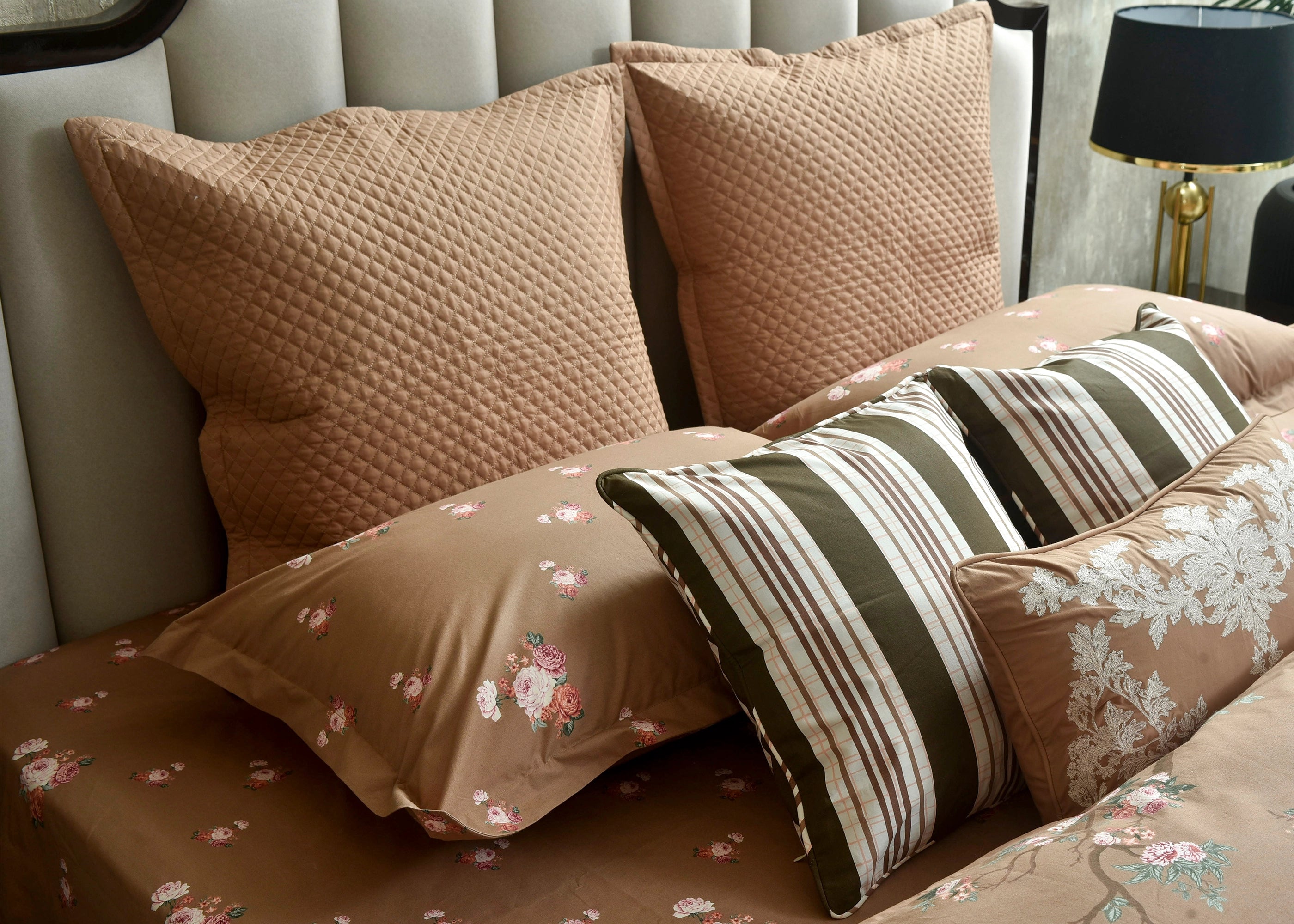 Square Cushion Cover Coffee | ChenOne Home Textile