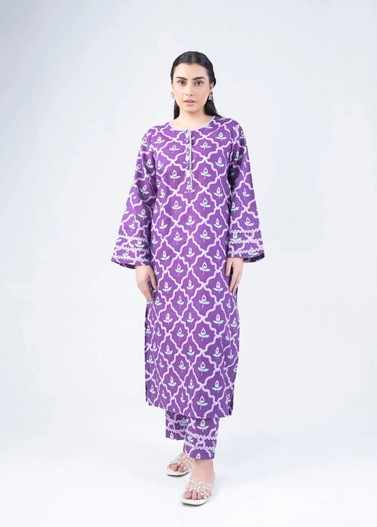 2 PCS SUIT PARROT MAGENTA PRINTED - LDS-6663